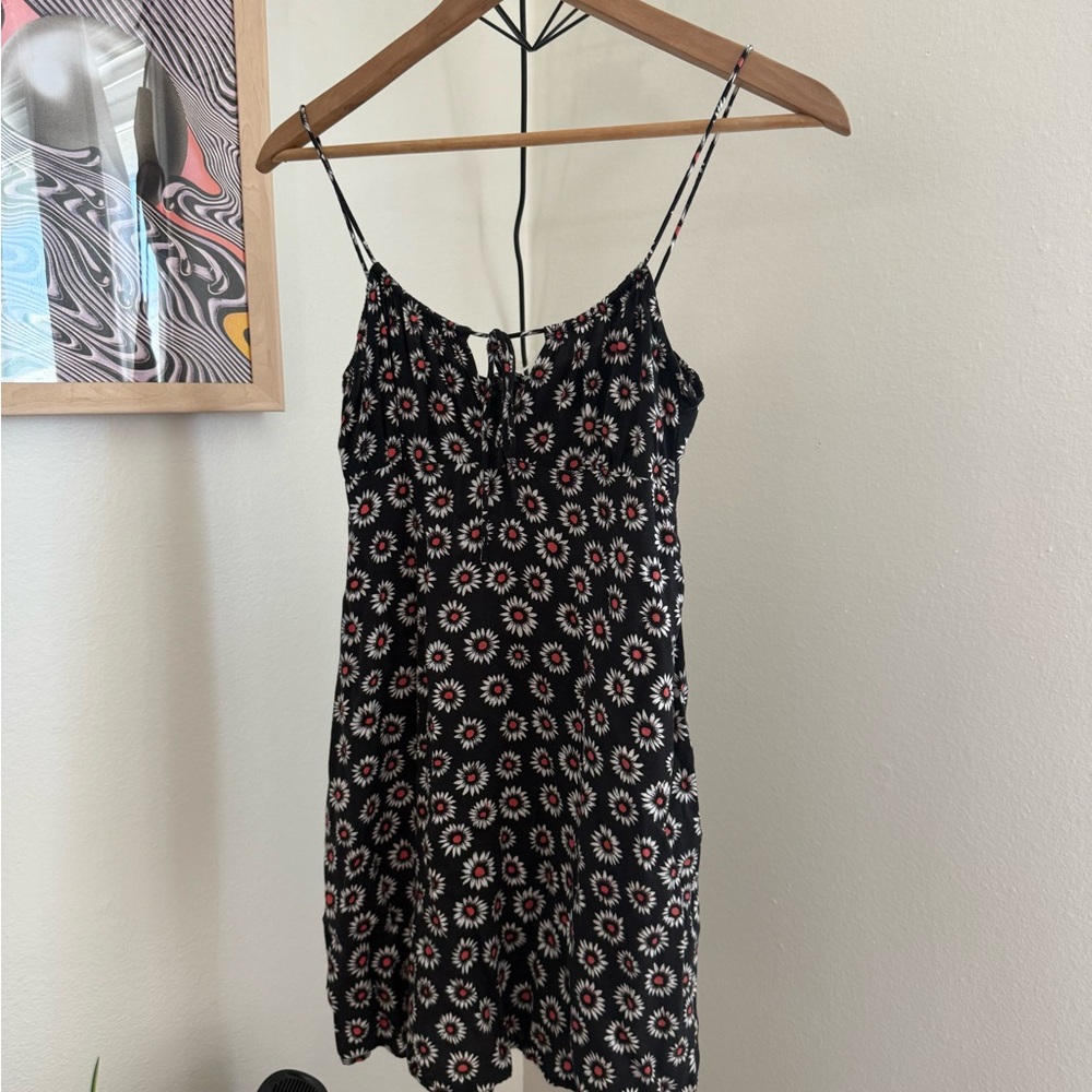 Motel Rocks Black Floral Mini Dress